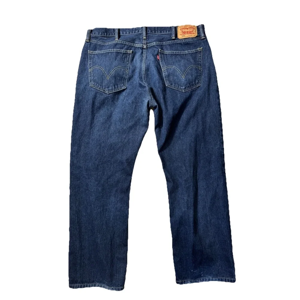 Levi's 505 Straight Fit Jeans Men's W40 L30 Dark Wash Denim Classic‎ USA Style